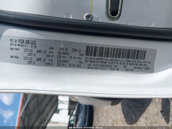 2019 JEEP CHEROKEE ALTITUDE 4X4