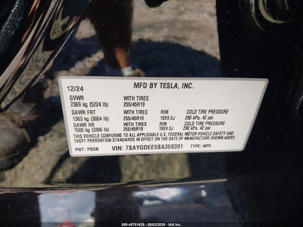 2025 TESLA MODEL Y