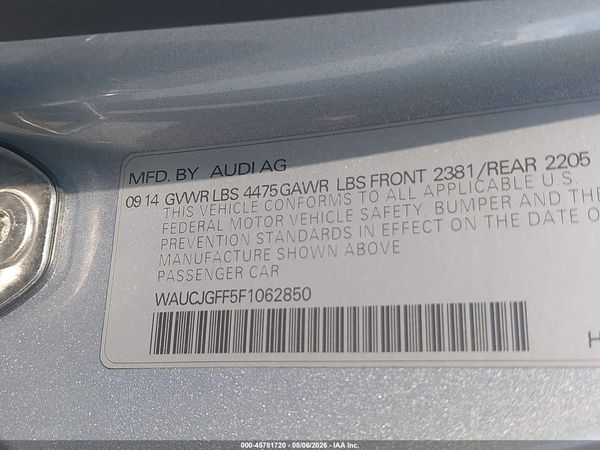 2015 AUDI A3 2.0 TDI PREMIUM