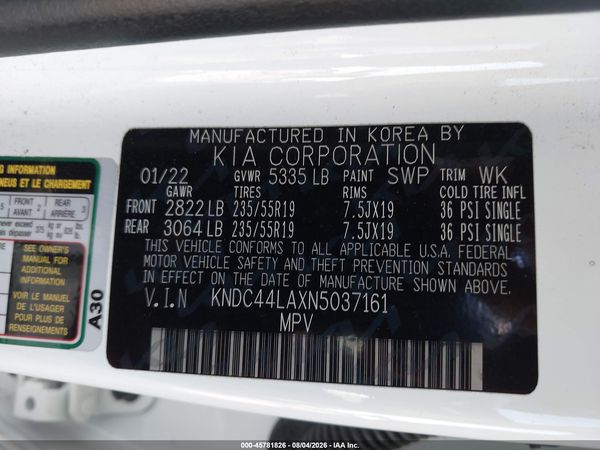 2022 KIA EV6 GT-LINE