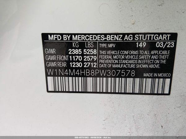 2023 MERCEDES-BENZ GLB 250 4MATIC