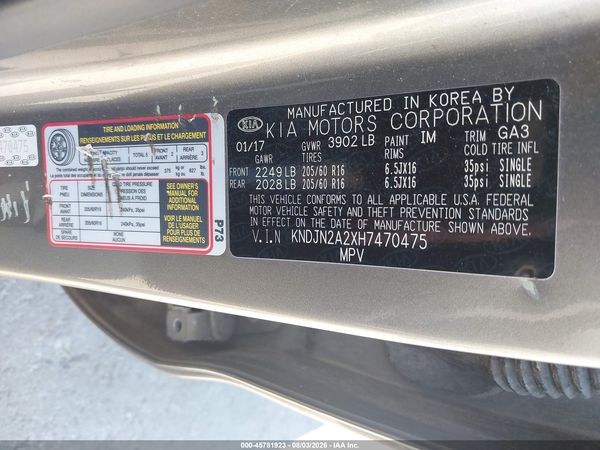 2017 KIA SOUL Base