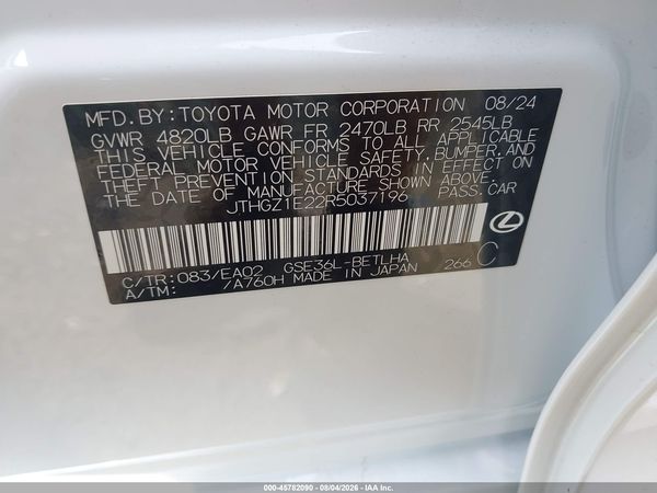 2024 LEXUS IS 350 F SPORT