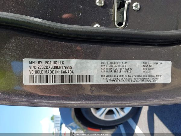 2020 DODGE CHARGER SXT RWD