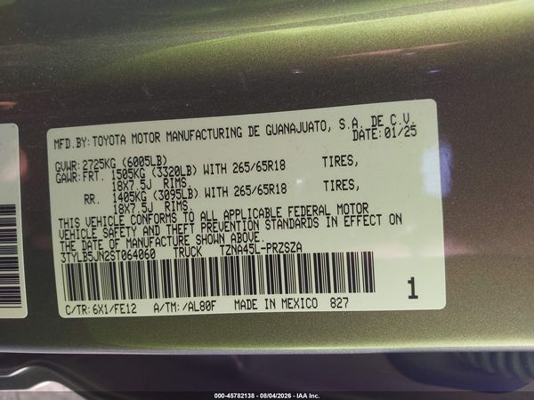 2025 TOYOTA TACOMA TRD SPORT