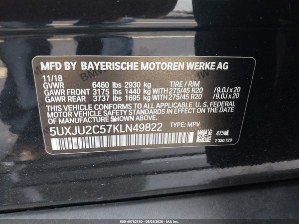 2019 BMW X5 XDRIVE50I
