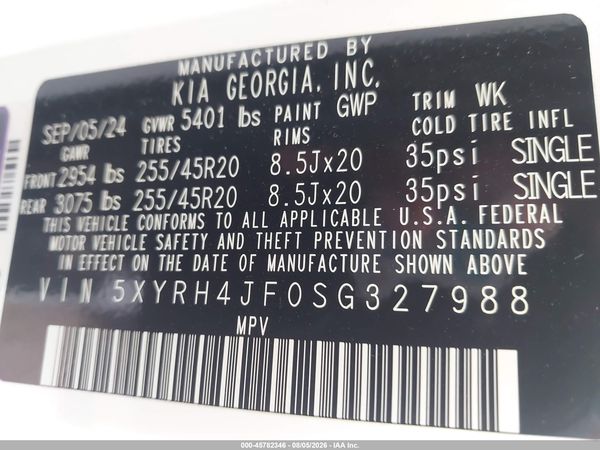 2025 KIA SORENTO EX