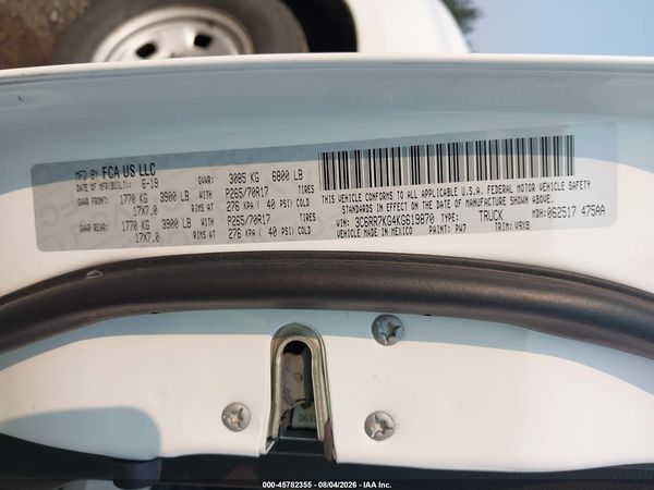 2019 RAM 1500 CLASSIC TRADESMAN  4X4 5'7 BOX