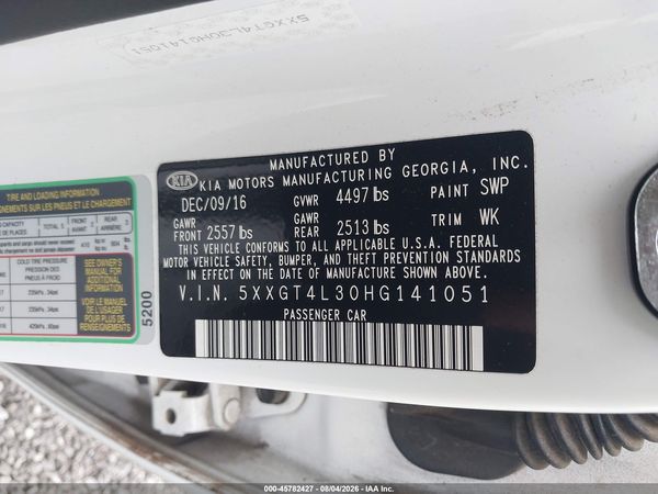 2017 KIA OPTIMA LX