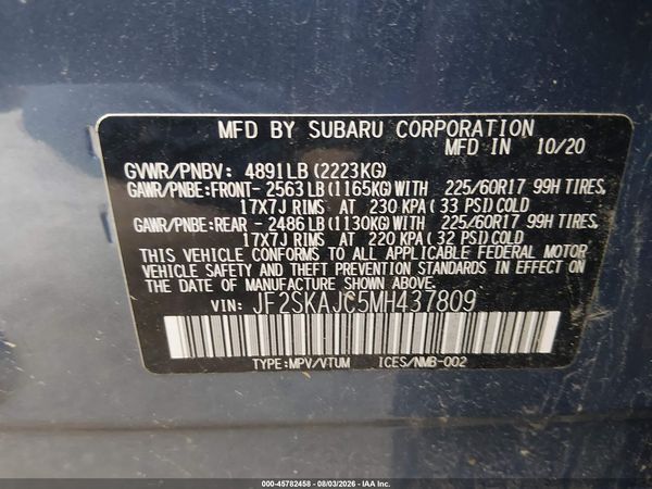 2021 SUBARU FORESTER PREMIUM
