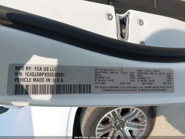 2025 JEEP WAGONEER L SERIES II 4X4