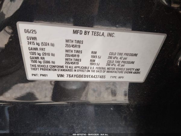 2026 TESLA MODEL Y