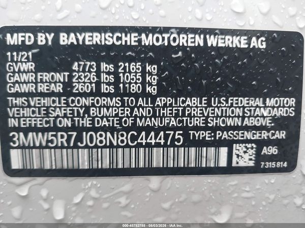 2022 BMW 330I XDRIVE