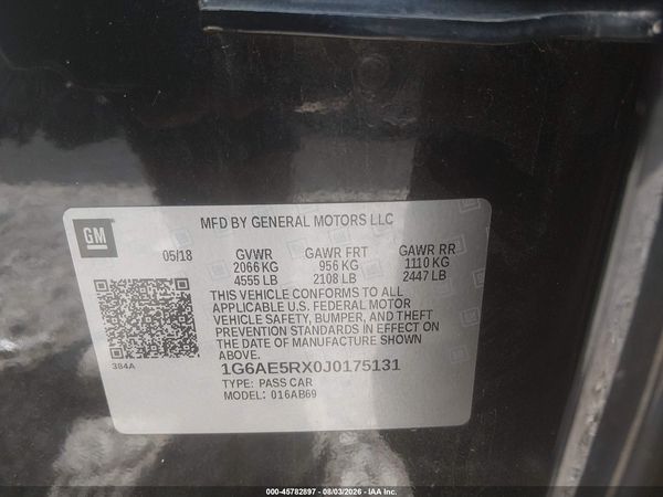 2018 CADILLAC ATS STANDARD