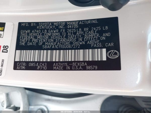 2025 LEXUS ES 300H ULTRA LUXURY