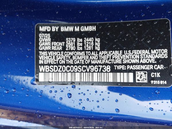 2025 BMW M8 COMPETITION