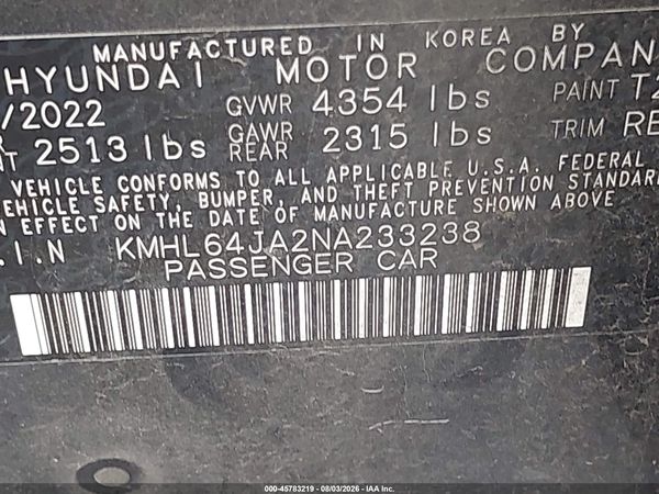 2022 HYUNDAI SONATA SEL