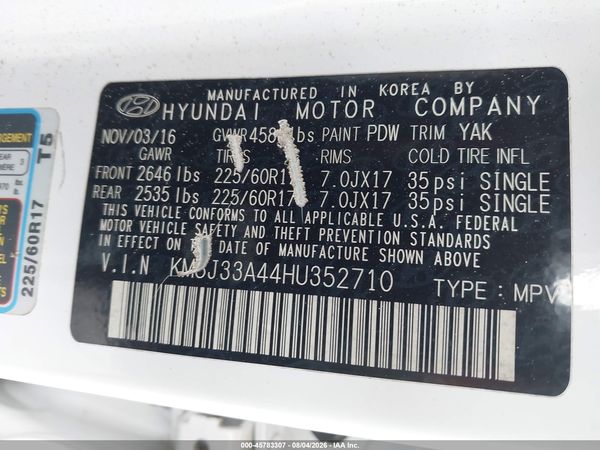 2017 HYUNDAI TUCSON SE