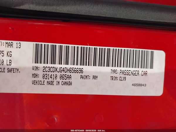 2013 DODGE CHARGER SXT