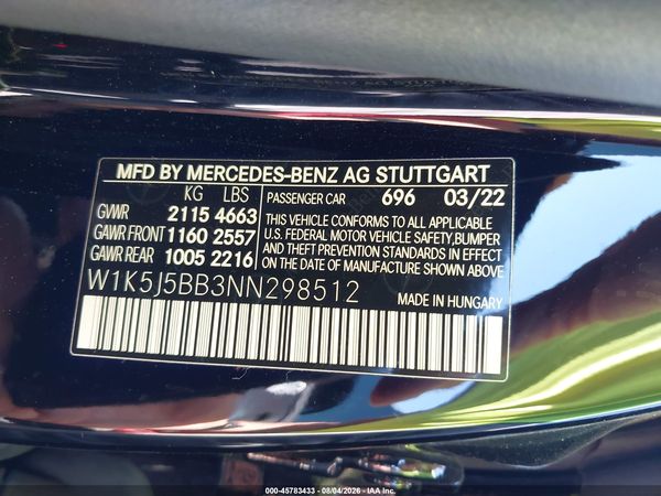 2022 MERCEDES-BENZ AMG CLA 35 4MATIC