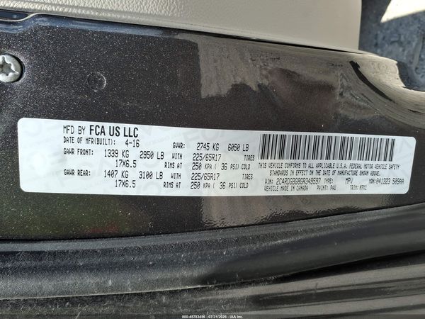 2016 DODGE GRAND CARAVAN SE PLUS