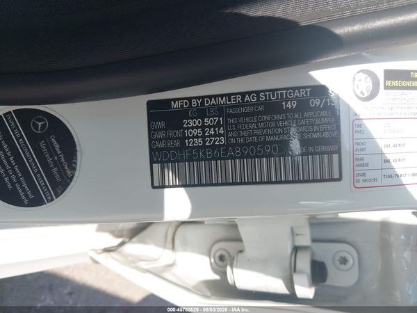 2014 MERCEDES-BENZ E 350 E350