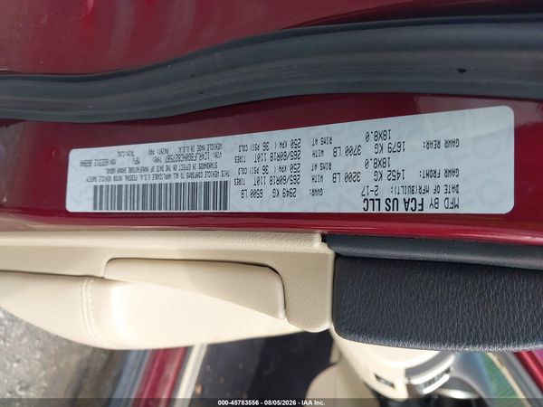 2017 JEEP GRAND CHEROKEE LIMITED