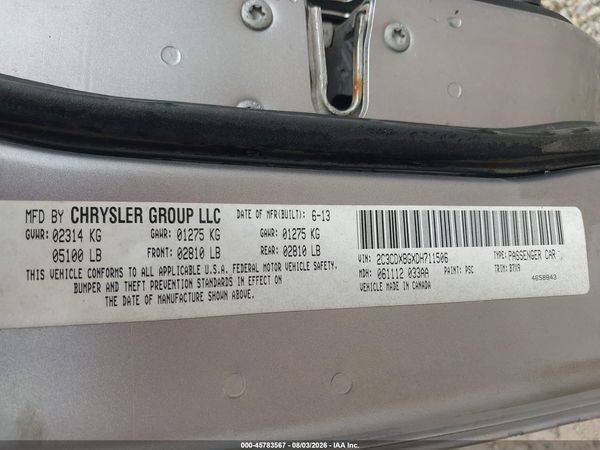 2013 DODGE CHARGER SE