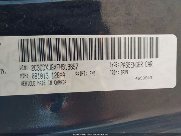 2015 DODGE CHARGER SXT