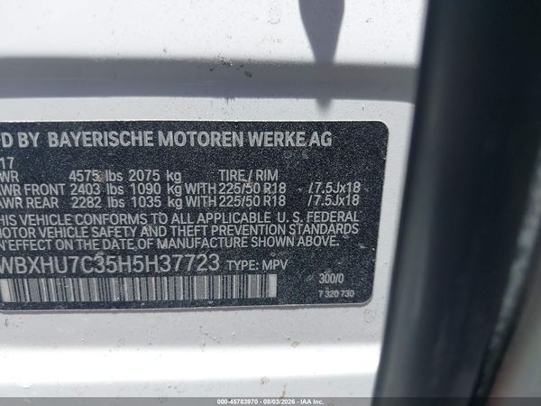 2017 BMW X1 SDRIVE28I