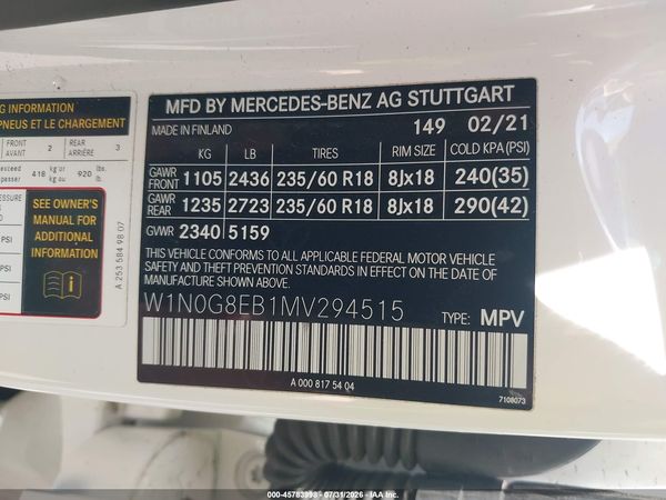 2021 MERCEDES-BENZ GLC 300 4MATIC SUV
