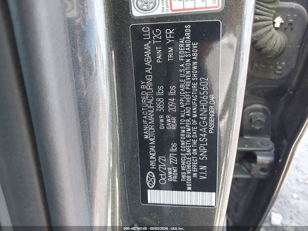2022 HYUNDAI ELANTRA SEL