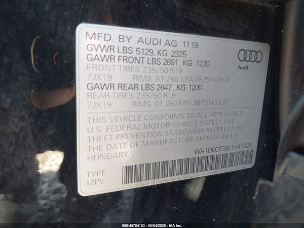 2020 AUDI Q3