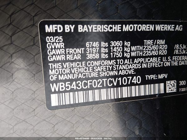 2026 BMW IX XDRIVE45