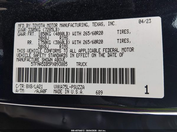 2023 TOYOTA TUNDRA PLATINUM