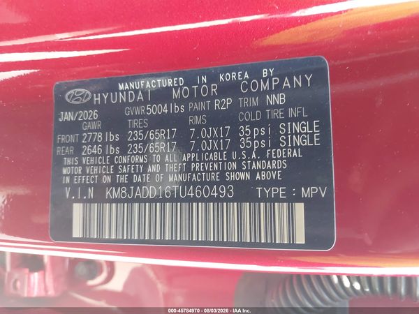 2026 HYUNDAI TUCSON HYBRID BLUE SE