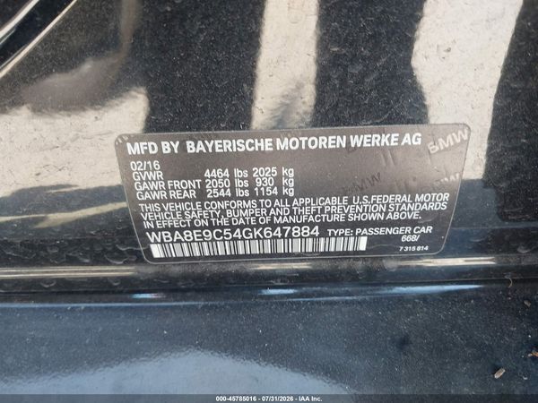 2016 BMW 328I