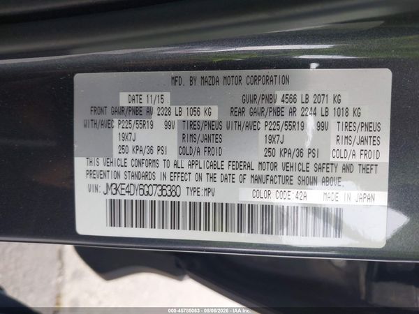2016 MAZDA CX-5 GRAND TOURING