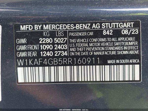 2024 MERCEDES-BENZ C 300 C300