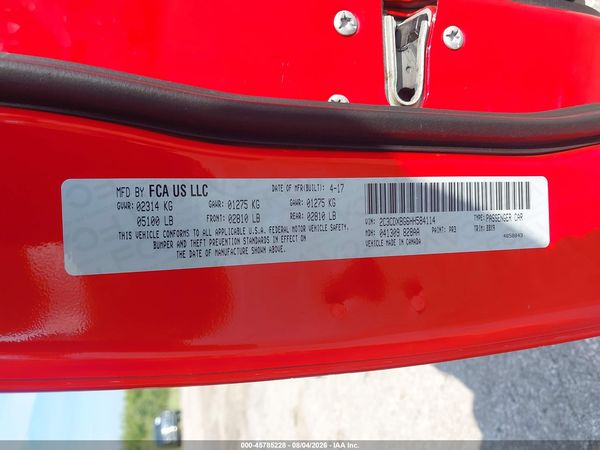 2017 DODGE CHARGER SE RWD