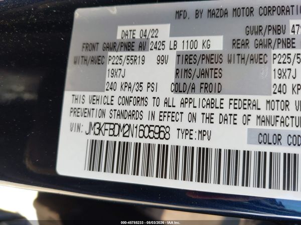 2022 MAZDA CX-5 2.5 S PREMIUM