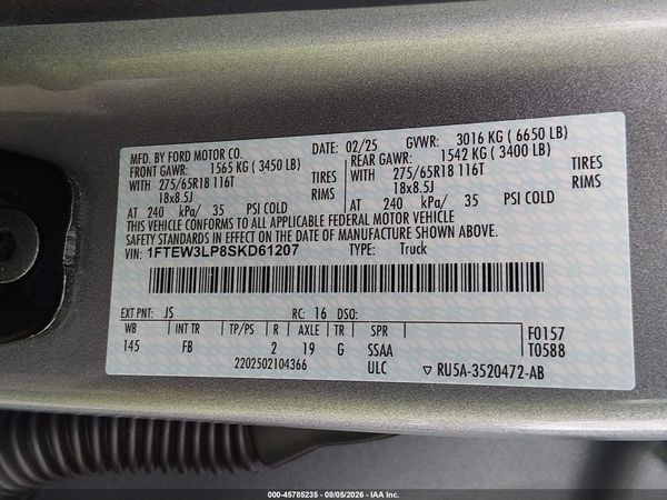 2025 FORD F-150 XLT