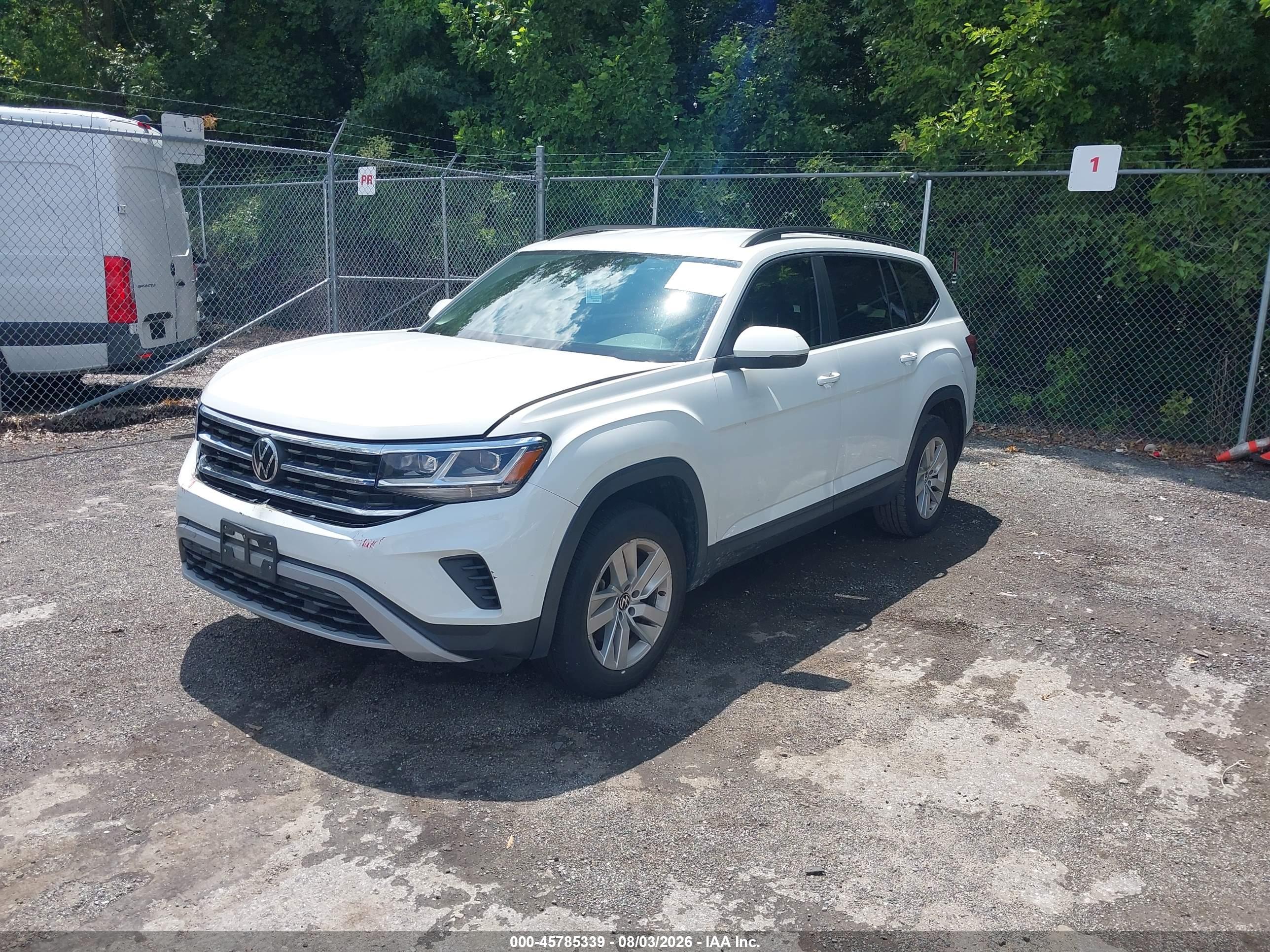 2021 VOLKSWAGEN ATLAS 2.0T S — I2