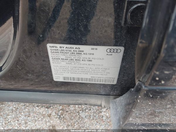 2018 AUDI SQ5 3.0T PREMIUM PLUS
