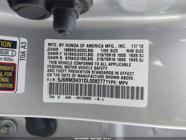 2013 HONDA CR-V LX