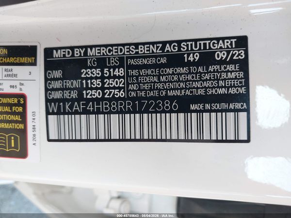 2024 MERCEDES-BENZ C 300