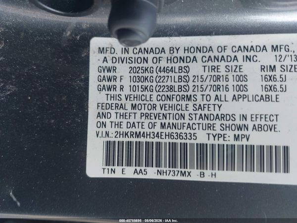 2014 HONDA CR-V LX