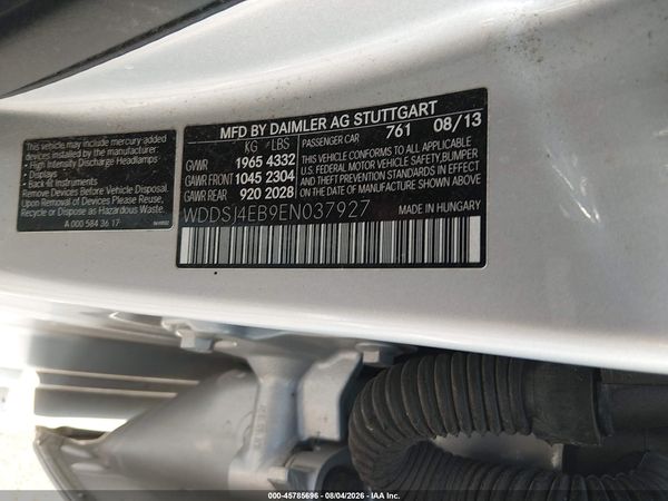 2014 MERCEDES-BENZ CLA 250 CLA250