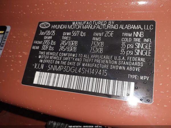 2025 HYUNDAI SANTA FE XRT