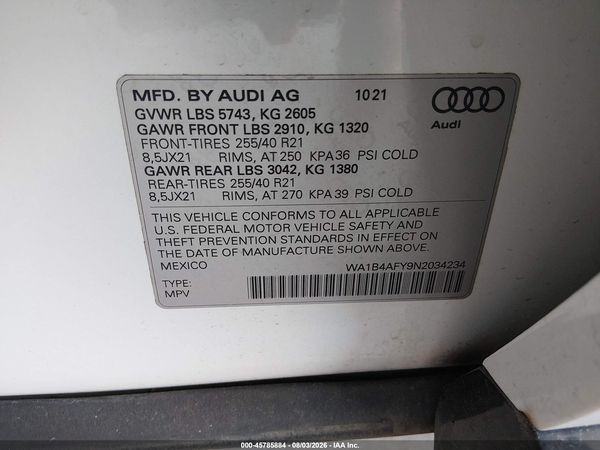 2022 AUDI SQ5